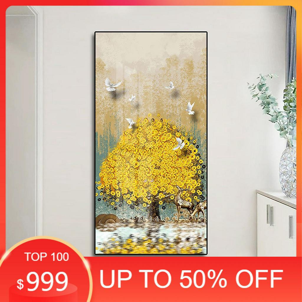 Tranh Canvas Treo Tường Hiện Đại _ Cây Kim Tiền Đẹp