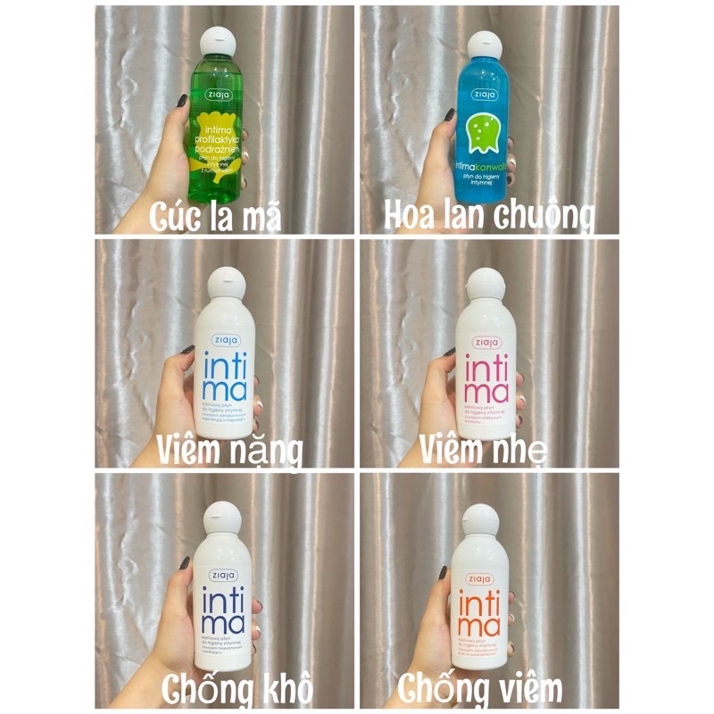 Dung Dịch Vệ Sinh Intima Ziaja, 200ml, Đủ Màu, Hàng Air, Tem Bill Đầy Đủ, Mới Nhất Date 2023