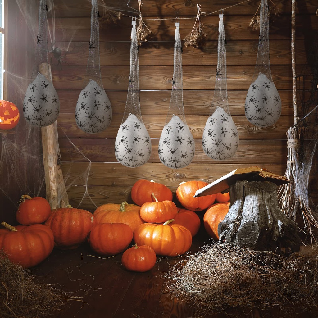 Mạng Nhện Dạ Quang Treo Tường Trang Trí Halloween