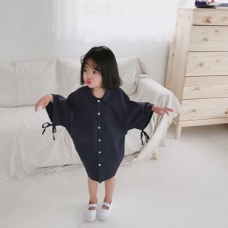 Đầm sơmi cánh dơi cho bé style hàn quốc