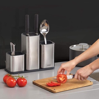 Set Dụng Cụ inox Cao Cấp kèm thớt để dao, thìa, đũa của Joseph Joseph - Hàng Đức Chính Hãng