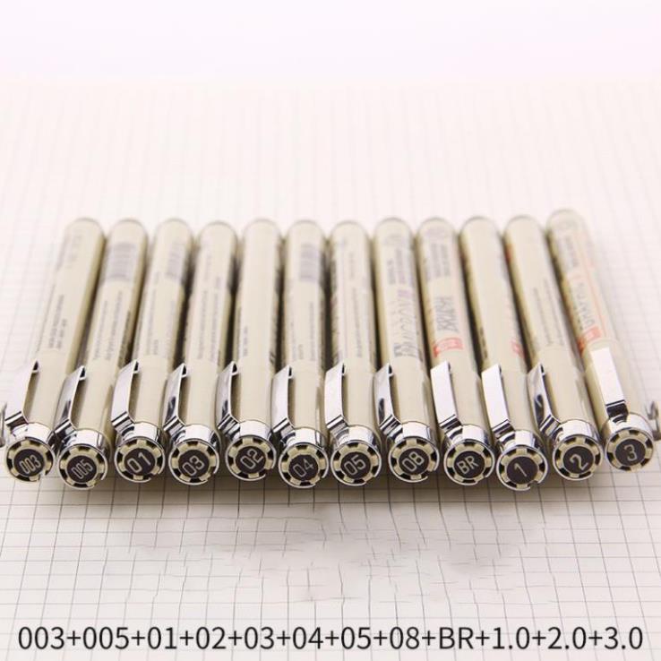 Bút Line Đi Nét Sakura Pigma Micro Đủ Size chống nước - Chuyenmythuat68