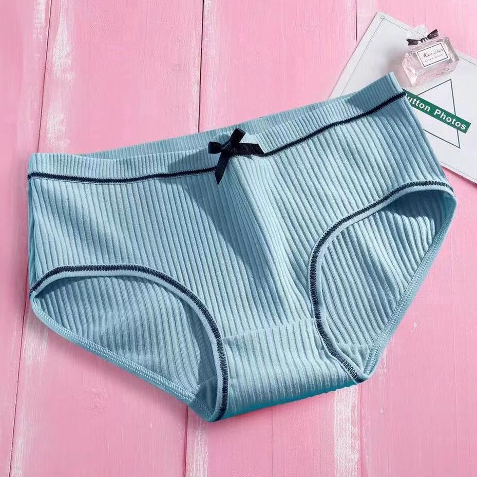 Quần Lót Cotton Không Lộ Đường May Thắt Nơ Màu Trơn Thời Trang Cho Phụ Nữ | BigBuy360 - bigbuy360.vn