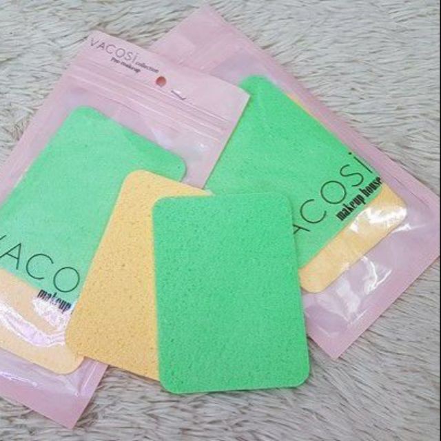 Bông Nở Rửa Mặt Vacosi Cleansing Sponge BN01