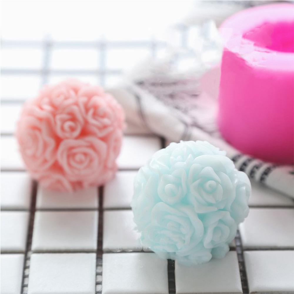 YIYU Khuôn Silicone Làm Nến Hình Hoa Trang Trí Tiệc Cưới DIY