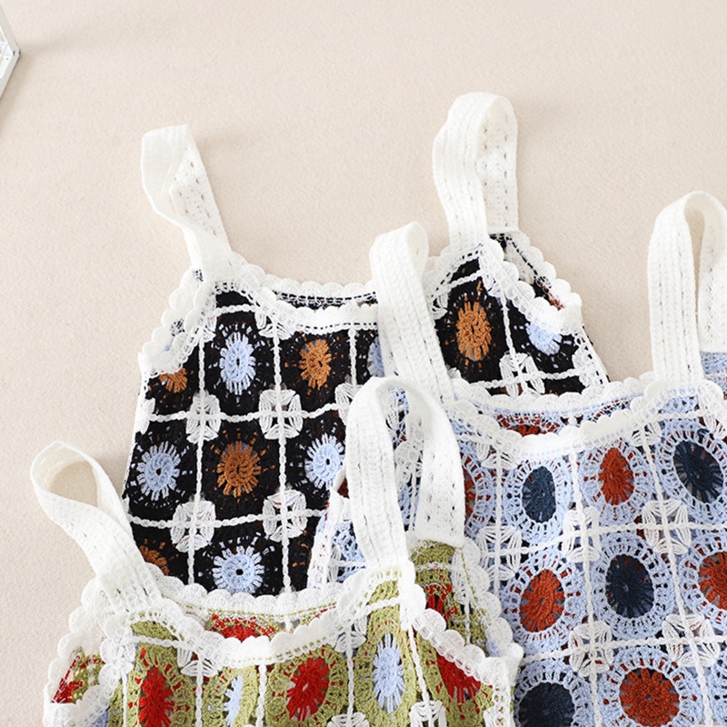 Áo Croptop Dệt Kim Không Tay In Họa Tiết Hình Học Nhiều Màu Sắc Phong Cách Boho Cổ Điển Cho Nữ