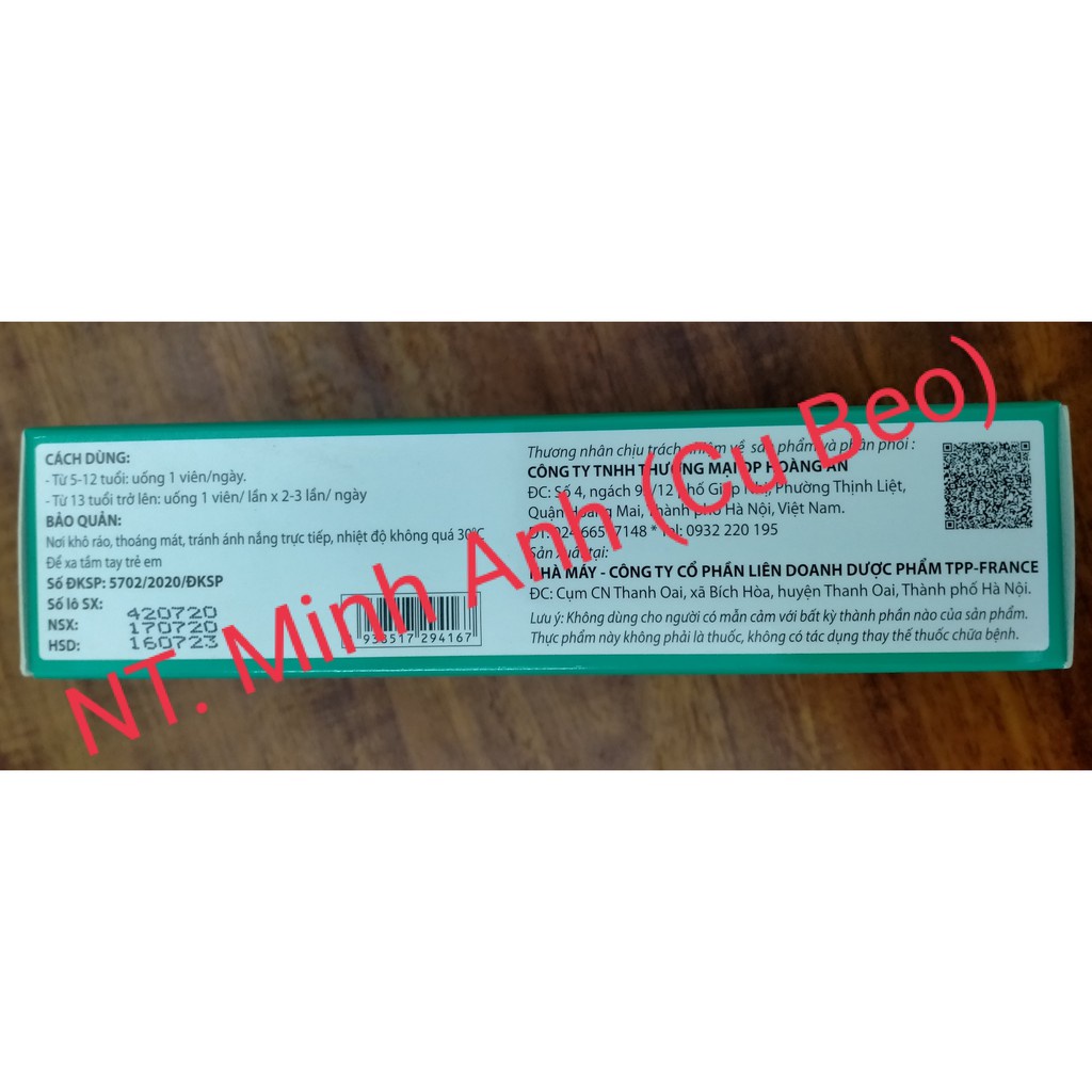 Viên sáng mắt AMG Z9  dùng cho người suy giảm thị lực mắt mờ, quáng gà, mỏi mắt