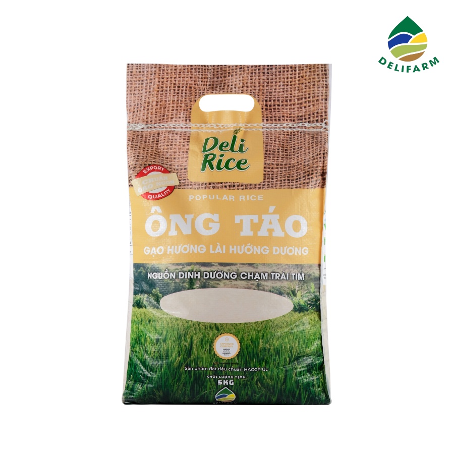 Gạo ST21 Hương Lài Hướng Dương Ông Táo DeliRice 5kg