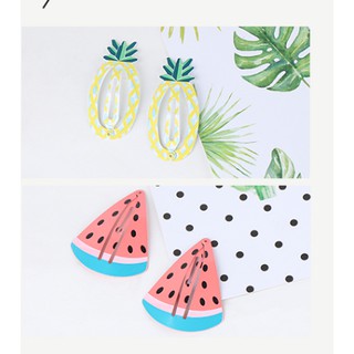 10 Kẹp mái hình trái cây siêu cute