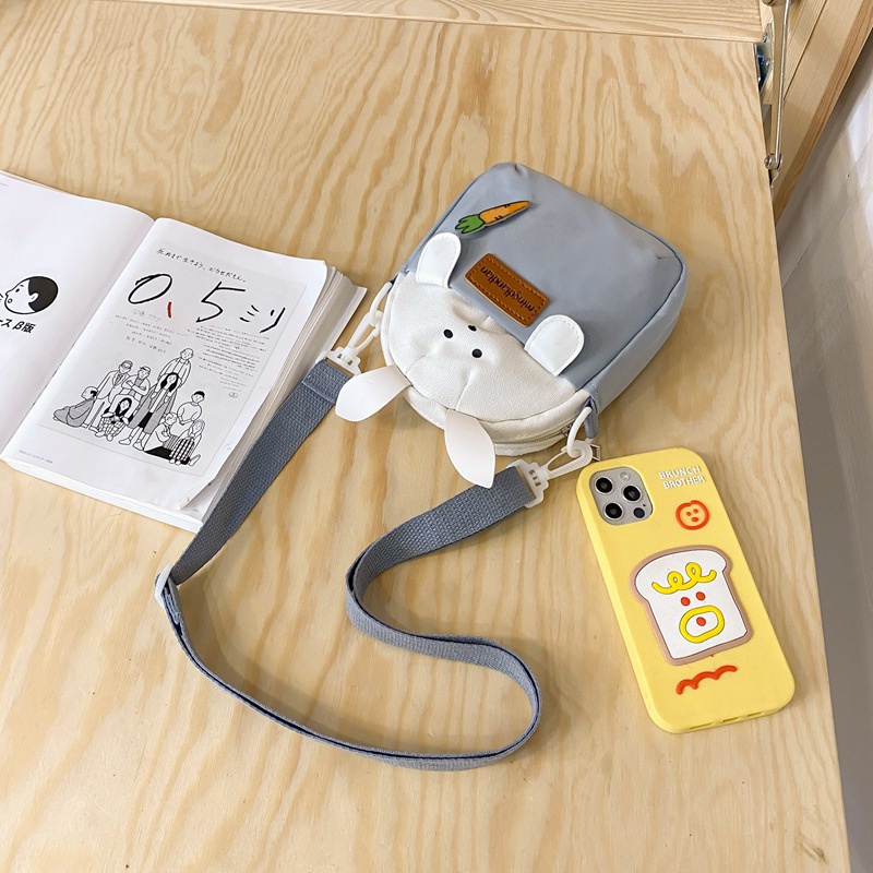 Túi Đeo Chéo Hình Thỏ Dễ Thương Đựng Điện Thoại Dành Cho Nữ
