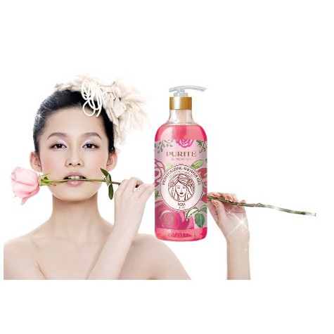 Sữa Tắm Purite Rose & Mulberry - Hương Hoa hồng & Dâu tằm 850ml