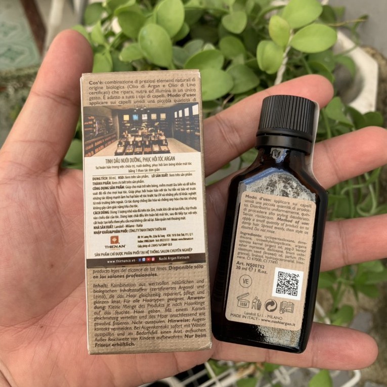 🌾Best Italia🎋Tinh dầu phục hồi dưỡng bóng mềm tóc Nashi Argan Oil 30ml | BigBuy360 - bigbuy360.vn