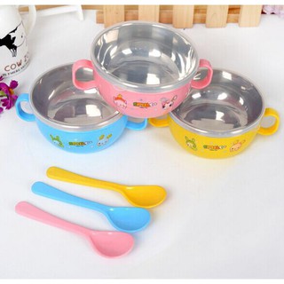 Bộ bát kèm thìa inox cho bé