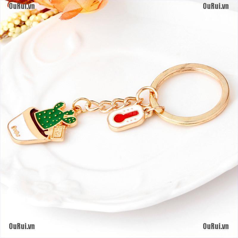 Móc Khóa Hình Cây Xương Rồng Thời Trang