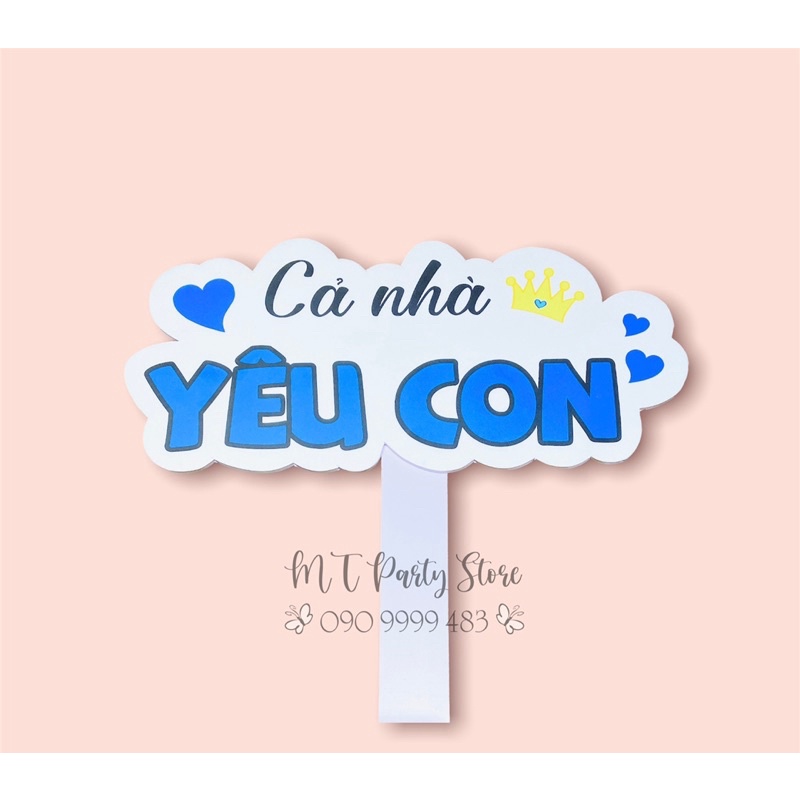NEW - Hashtag thôi nôi, sinh nhật - Phụ kiện chụp ảnh cầm tay