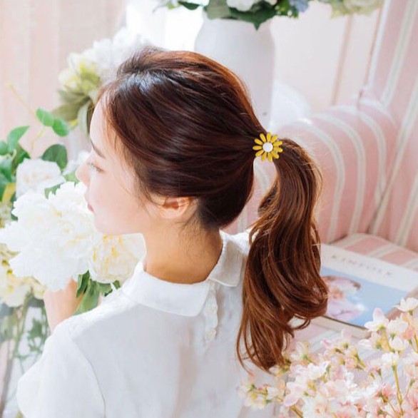 Chun Buộc Tóc Hoa Cúc Dây Buộc Tóc Loại 1 Hot Trend - Candy Fashion