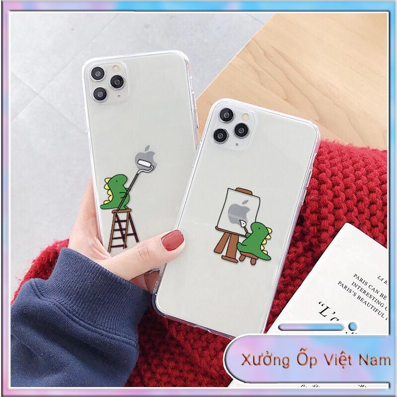 Ốp điện thoại TPU Khủng Long ChiBi 6 6S 6Plus 6S Plus 7 8 7Plus 8Plus X XSMax 11 ProMax XR - Xưởng Ốp Việt Nam M797