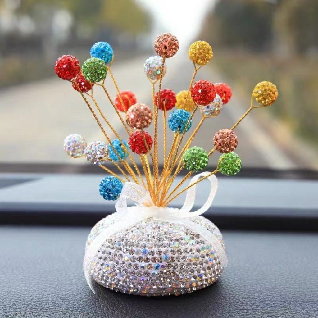 Sét Cây tài lộc trang trí taplo xe,mix Bảng Số Điện Thoại trang trí siêu xinh