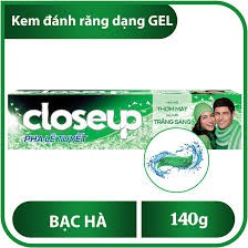 KEM ĐÁNH RĂNG CLOSE UP - Thơm Mát Bất Tận Bạc Hà The Mát 140g