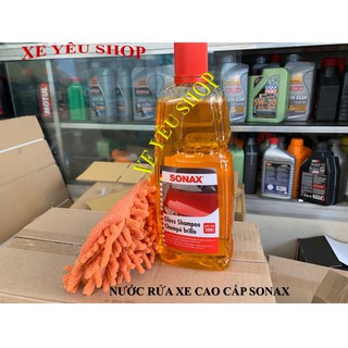 Nước rửa xe SONAX Gloss Shampoo làm bóng sơn chai 1 lít GEMENY