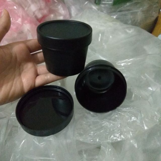 hũ nhựa đen 100gr