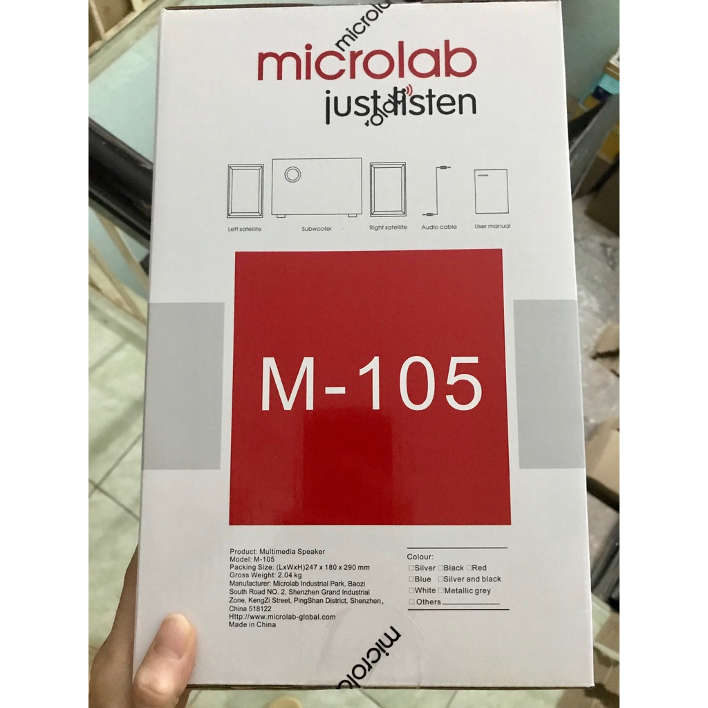 Loa Microlab M105 2.1 - chính hãng Bảo hành 2 tháng