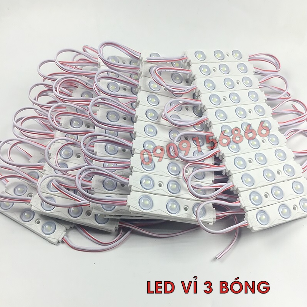 Đèn Led hắt 3 bóng 6011 12v siêu sáng