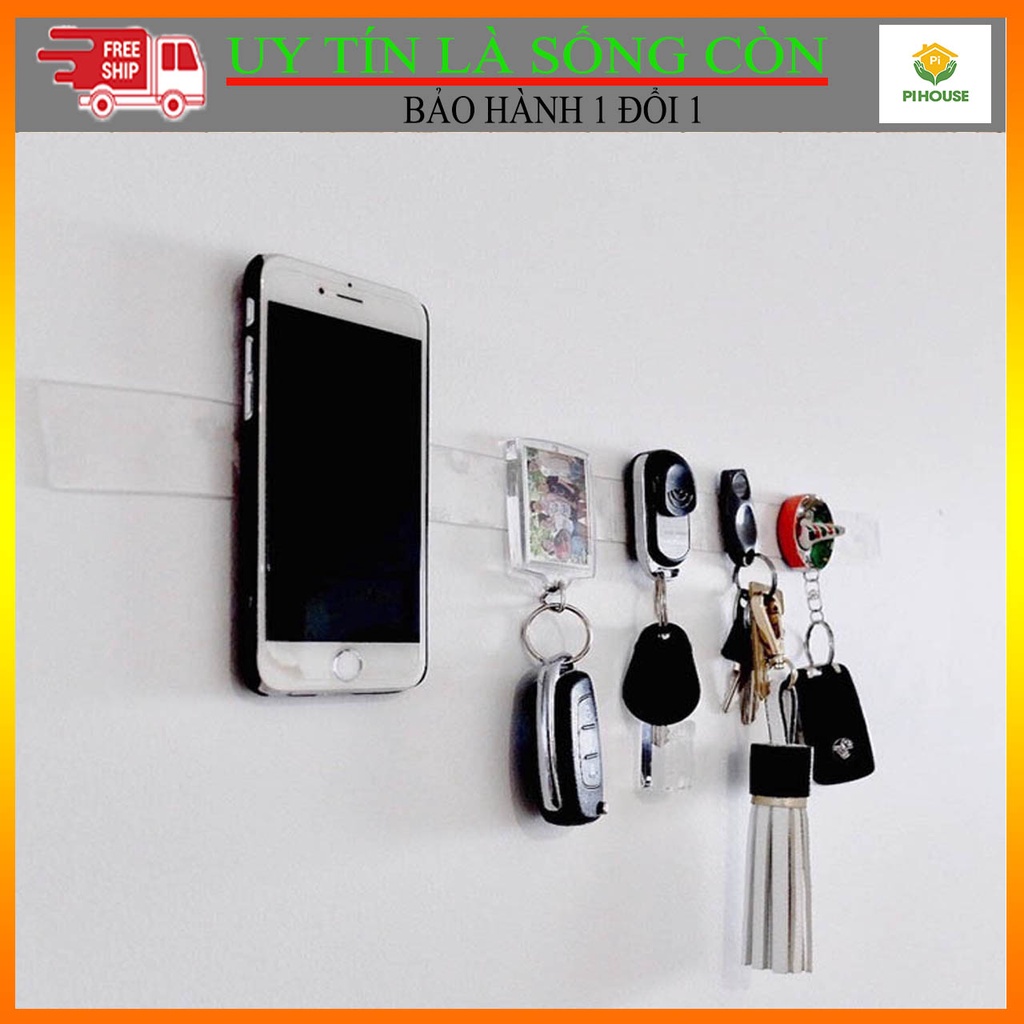 Băng dính 2 hai mặt keo dán trắng đa năng trong suốt 3m,5m siêu tiện lợi