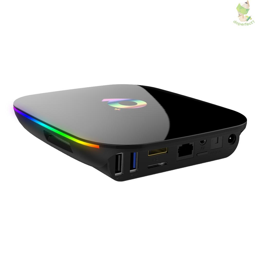 Đầu Tv Box Q Plus 9.0 Android H6 4gb / 32gb 6k H.265 Media Player Usb3.0 2.4g Wifi Pk S905X2 T95Q X96 Max