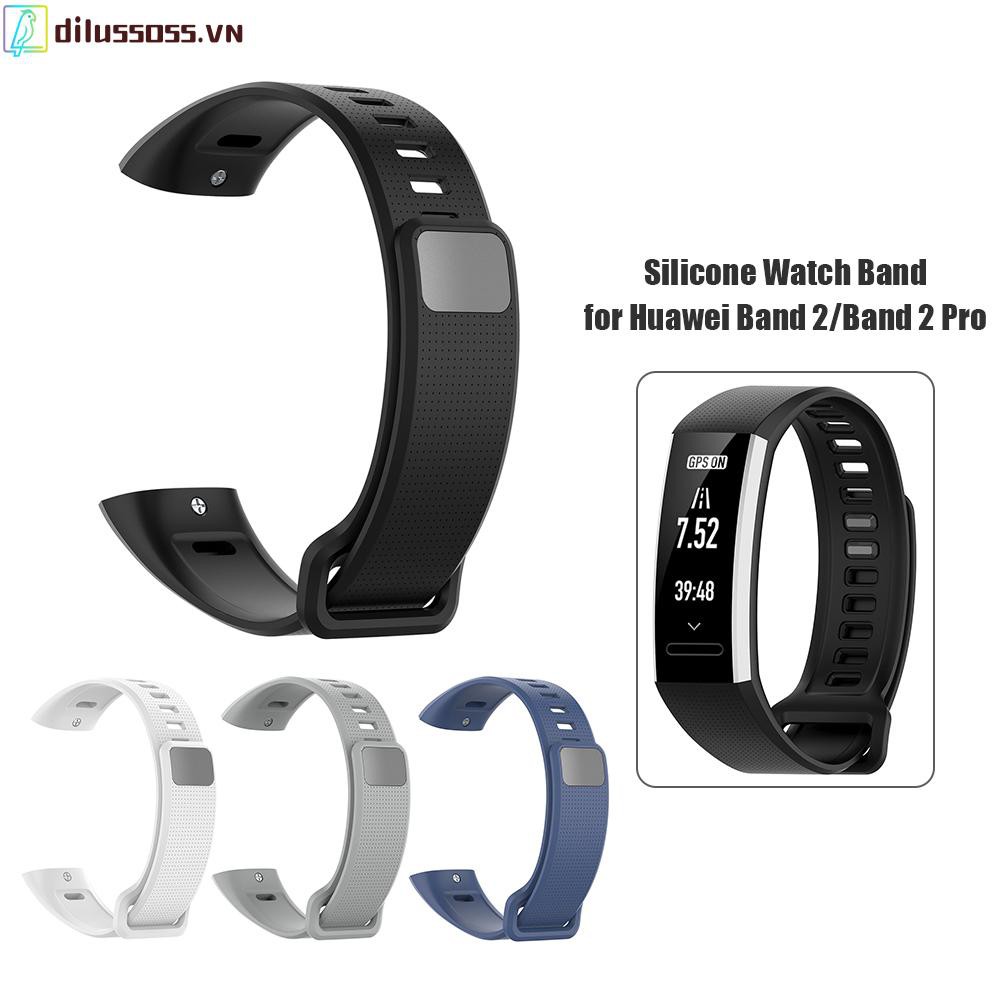 Dây Đeo Silicon Cho Đồng Hồ Thông Minh Huawei Band 2 / Band 2 Pro / Ers-B19 / Ers-B29