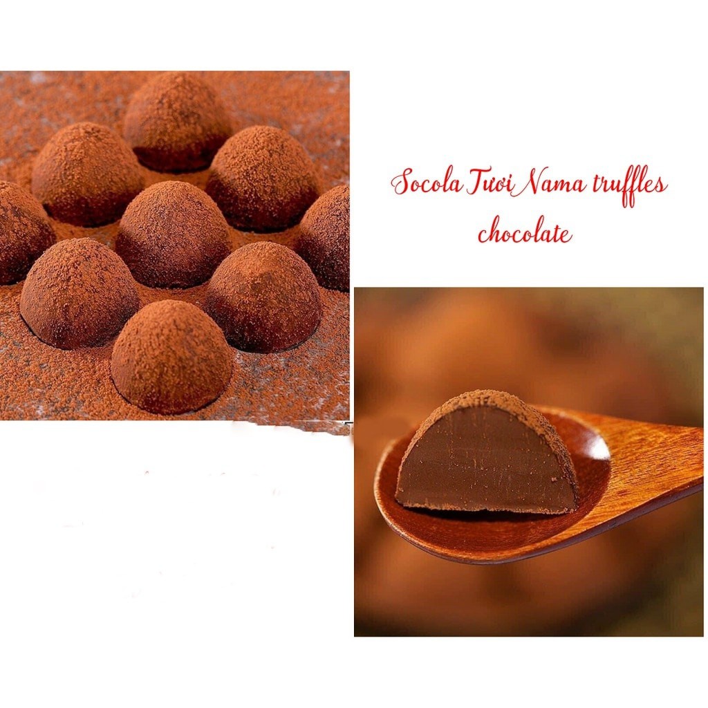 Combo 500g SOCOLA Tươi Nama Truffles siêu đã nghiền