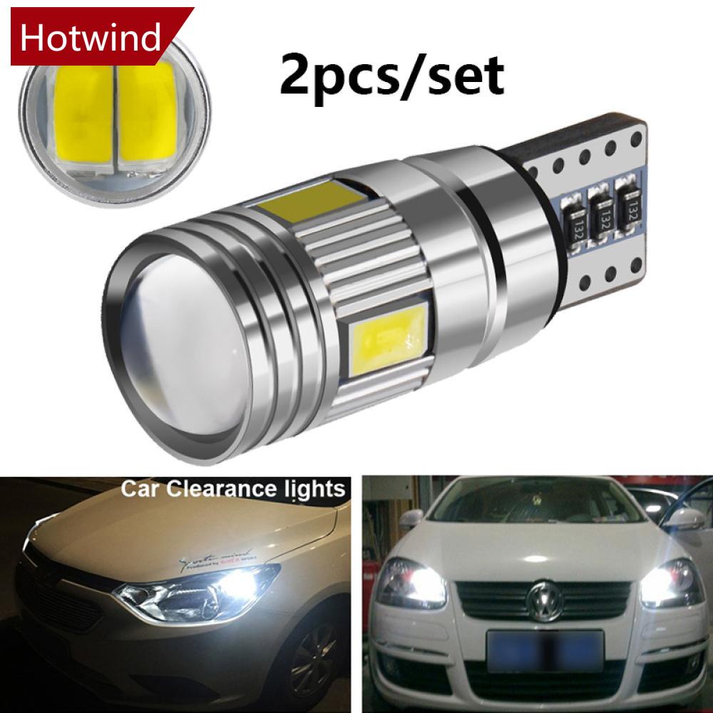 Set 2 Bóng Đèn LED T10 W5W 5630 6SMD 12V 6500K C8S5 Dành Cho Ô Tô
