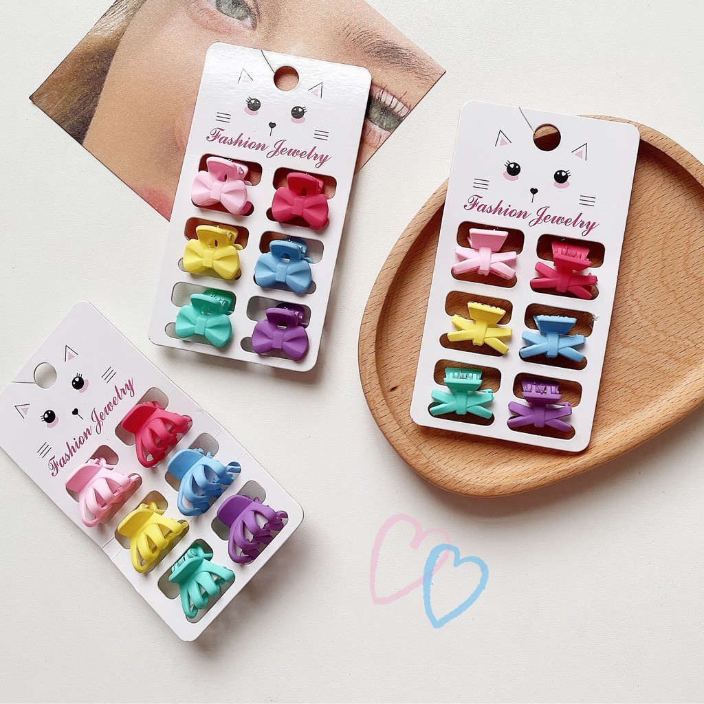 (Hàng Mới Về) Set 6 Kẹp Tóc Xinh Xắn Dành Cho Nữ