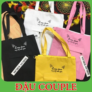 Túi tote vải bố đeo vai, đeo chéo nhiều mẫu[ĐẬU COUPLE]