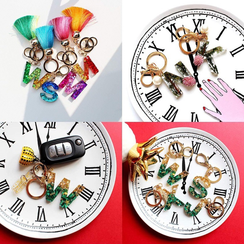 Sa Khuôn Silicon Làm Móc Khóa / Trang Sức Hình Chữ Cái Tiếng Anh