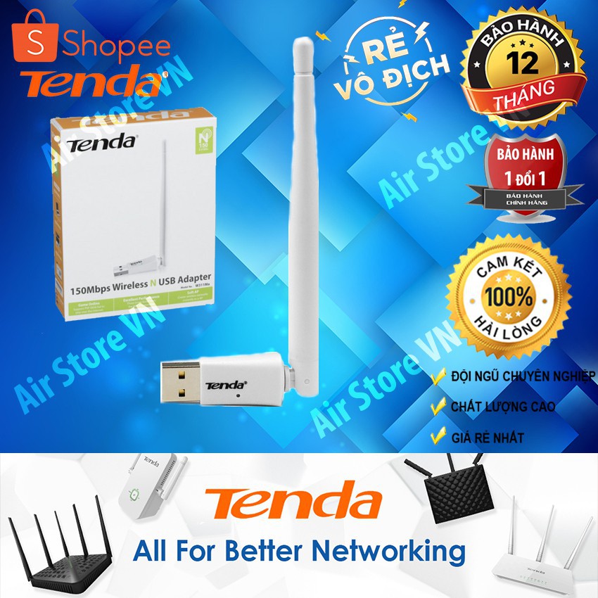 USB WIFI TENDA W311MA - HÀNG CHÍNH HÃNG- BH 12 THÁNG