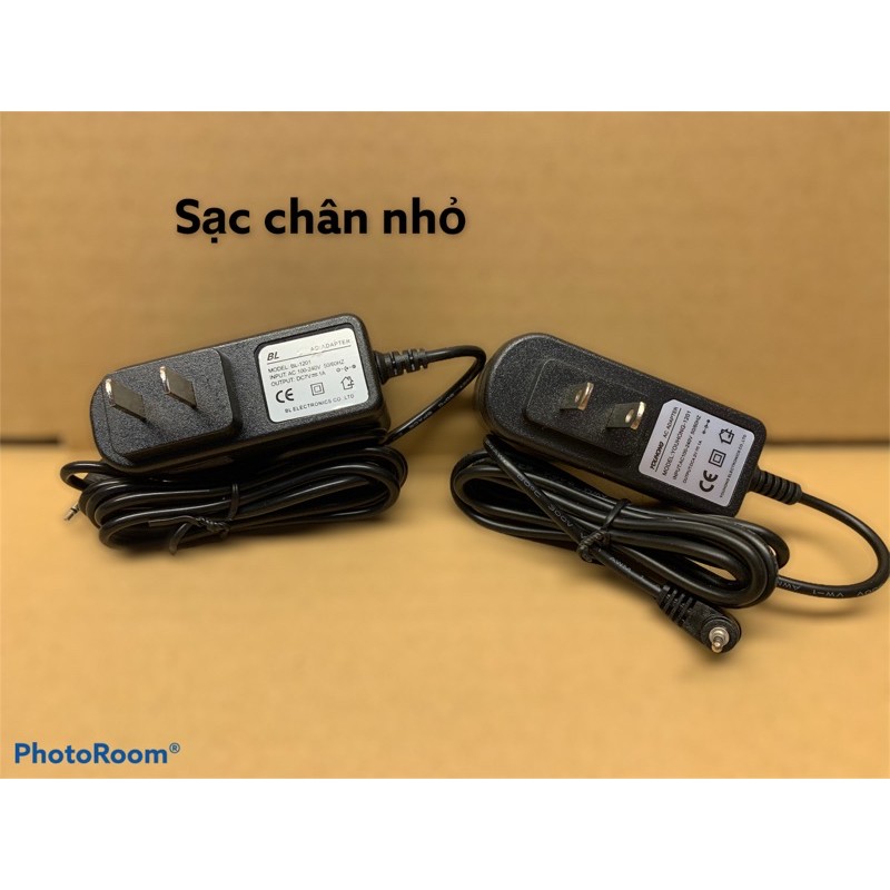 Cục sạc theo máy phun xăm thẩm mỹ tích điện và không tích điện 7v-4.2v chân nhỏ,chân to