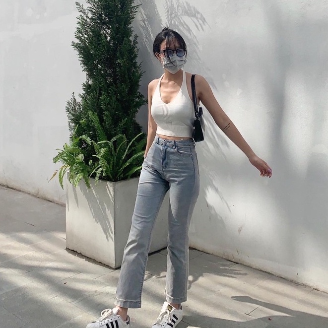 QUẦN SKINNY JEANS SUÔNG-QJ048 (Đen/Xanh nhạt/Xanh đậm)