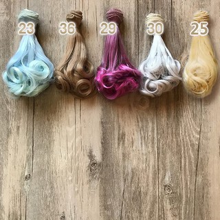 DIY - Tóc giả cho búp bê (uốn đuôi)