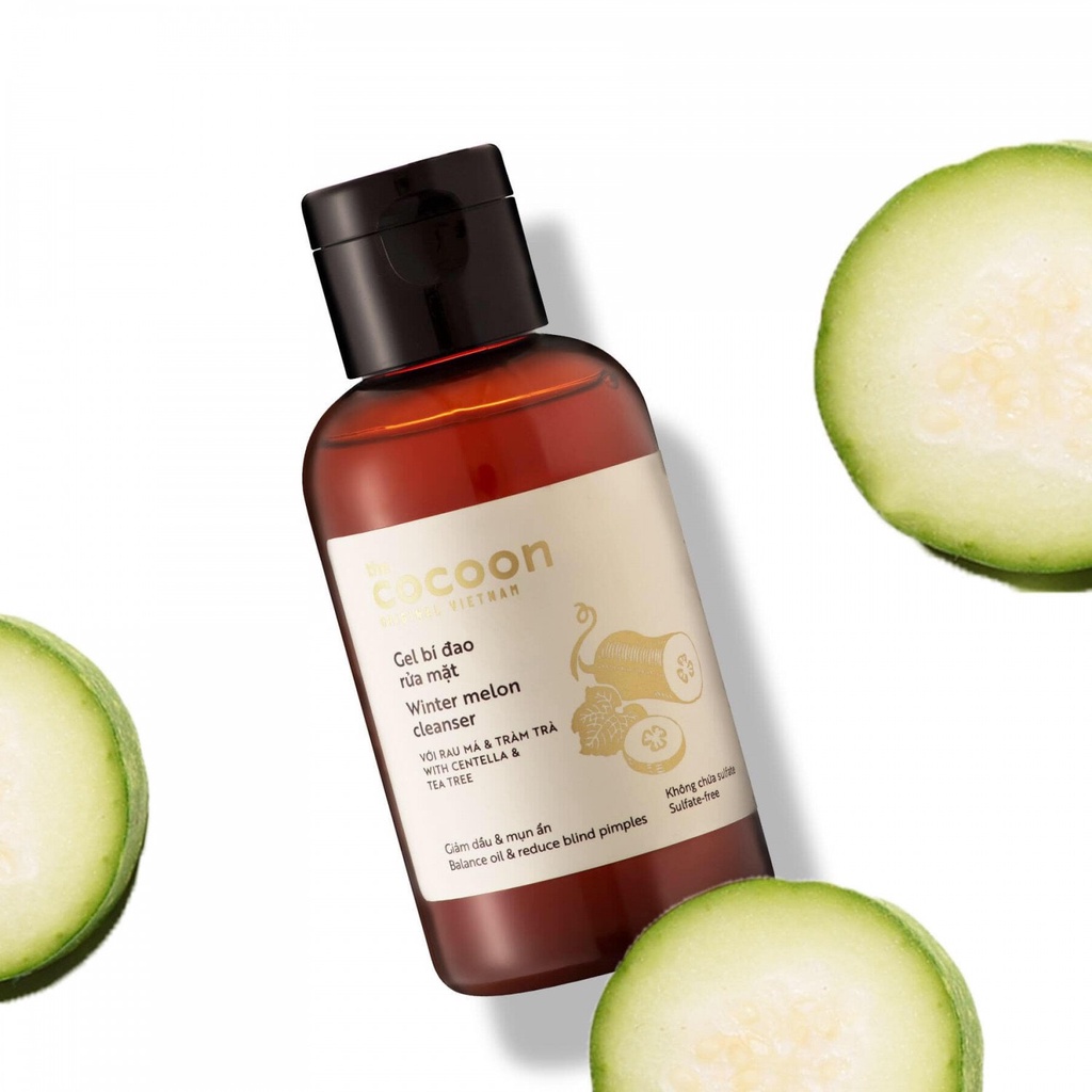 Gel rửa mặt bí đao Cocoon 140ml/310ml Winter melon cleanser