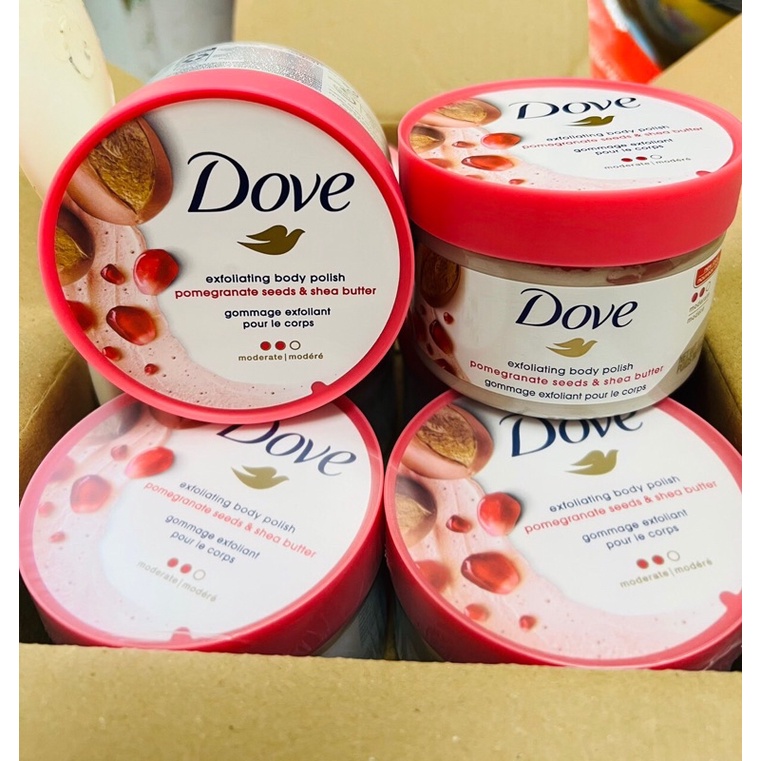 Tẩy da chết Body Dove giúp da mịn màng chiết xuất từ thiên nhiên hủ 298g
