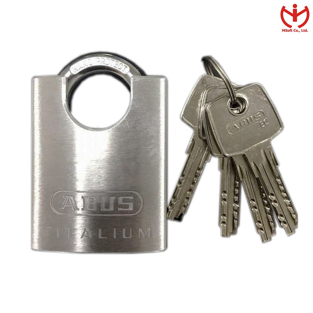 [Q5.HCM] Ổ khóa ABUS 66CSTI/50 Titalium Rộng 50mm Có Vai Chống Cắt - MSOFT