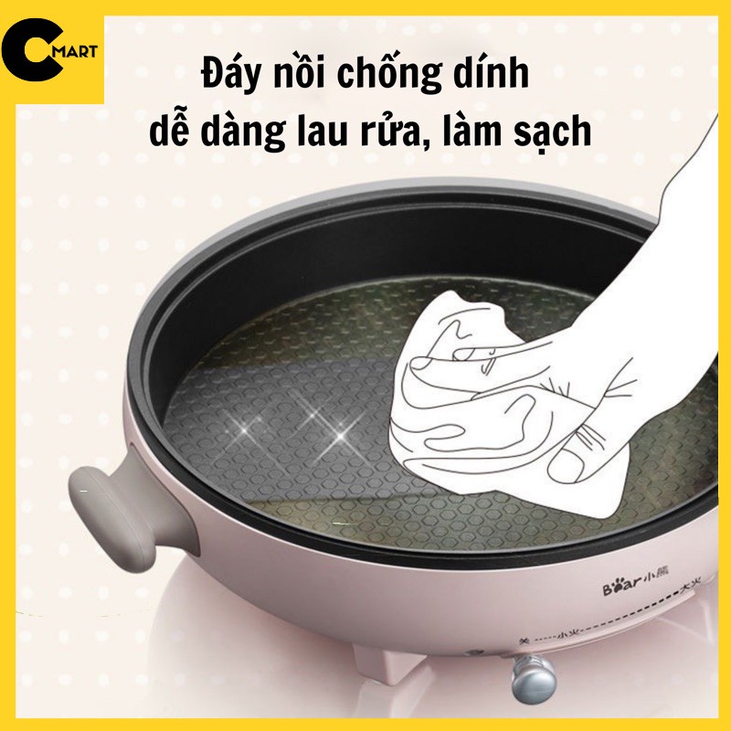 Chảo Nướng Điện Bear Đa Năng Công Suất 1000W DBC-D10P6 [CMART GIA DỤNG TIỆN ÍCH]