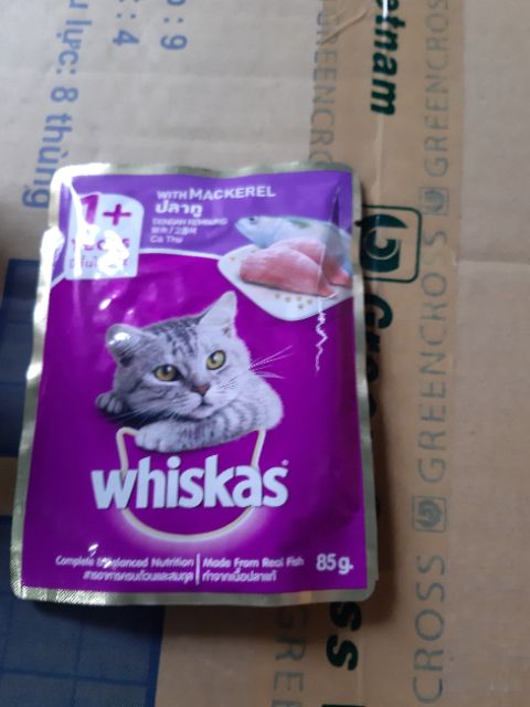 Thức ăn Pate Whiskas cá ngừ 85g Dành cho mèo