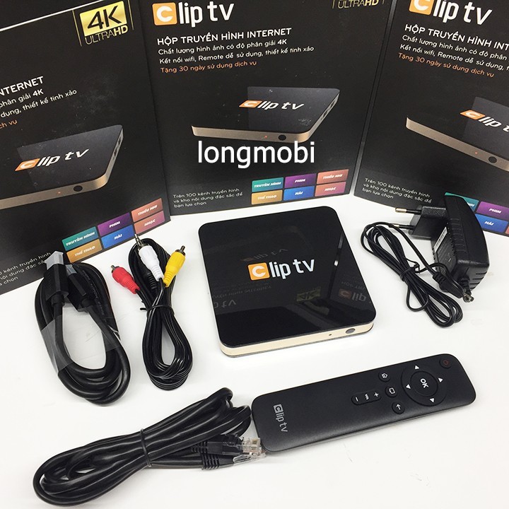 Android TV Box Clip TV - RAM 1GB, ROM 8GB - Xem phim ULTRA HD 4k