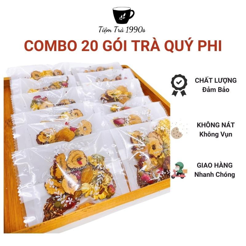 Combo 20 Gói Trà Quý Phi Chắt Lọc Tinh Túy Từ Thảo Dược Thiên Nhiên Trà Thảo Mộc Tiệm Trà 1990s