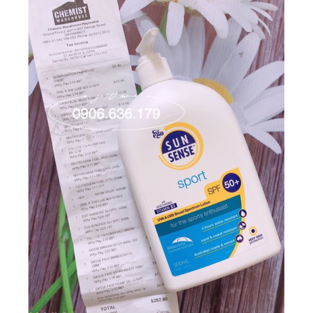 Kem chống nắng Ego Sunsense Sport SPF 50+ Australia