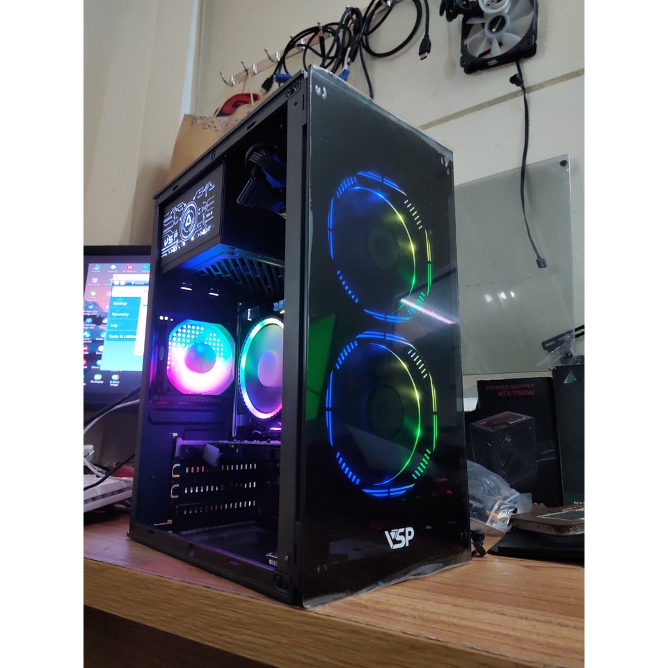 Bộ PC gaming, 2650 v2, đồ họa, Dựng video, chạy giả lập, nox player lên đến 10 nox - Lol, Fo4, game online