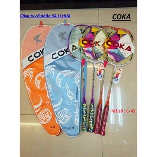 BỘ 2 VỢT CẦU LÔNG COKA C45