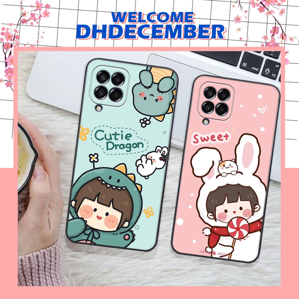 Ốp lưng Samsung Galaxy M33 5G / M53 5G / M62/ M63 in hình 3D lucky, gấu Beer xinh xắn